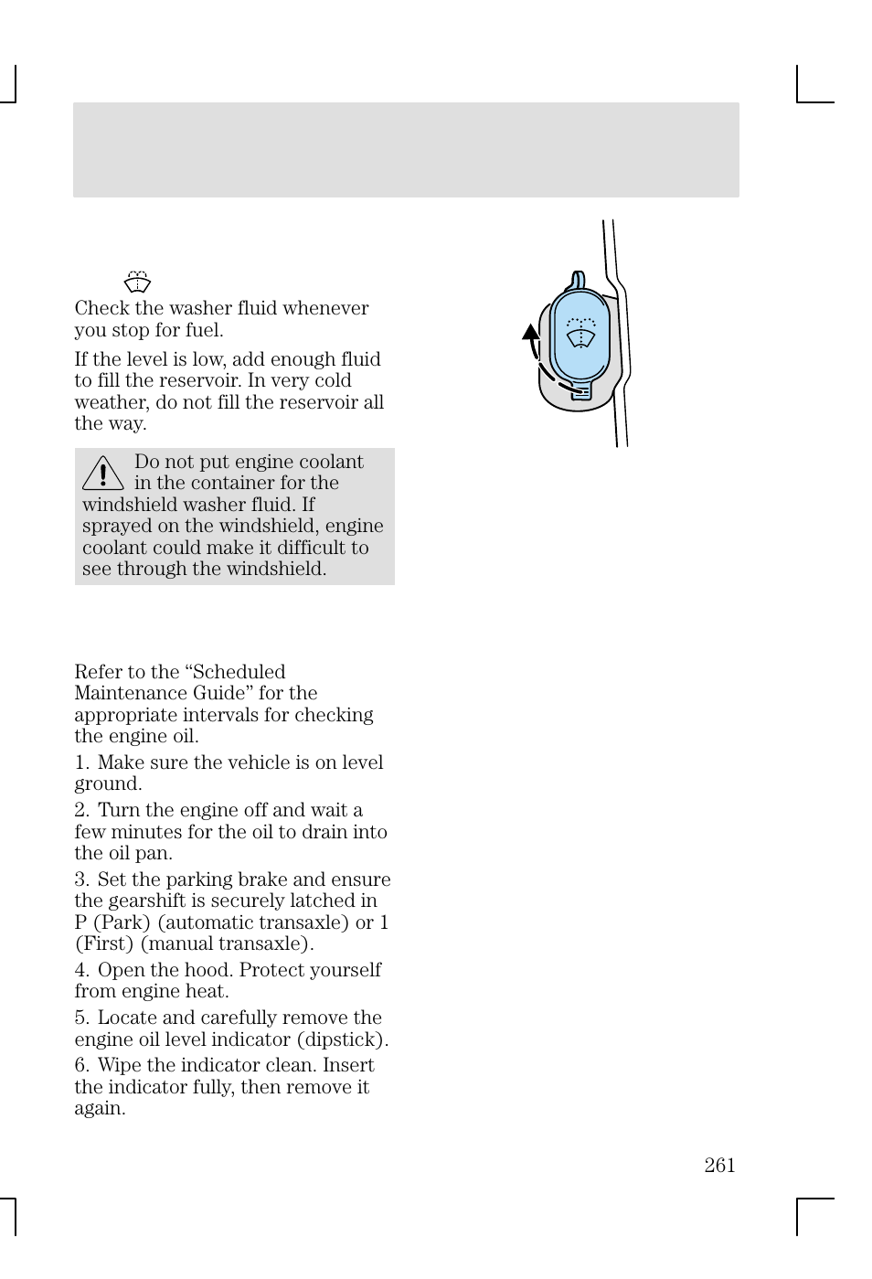 Maintenance and specifications | FORD 2002 Focus v.1 User Manual | Page 261 / 328