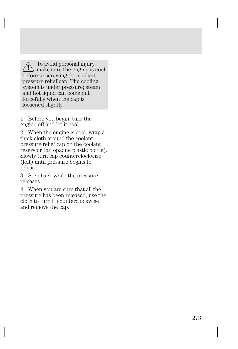 Maintenance and specifications | FORD 2002 Focus v.1 User Manual | Page 273 / 328