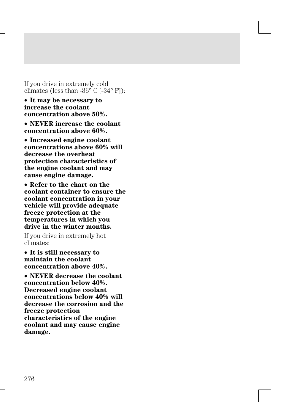 Maintenance and specifications | FORD 2002 Focus v.1 User Manual | Page 276 / 328