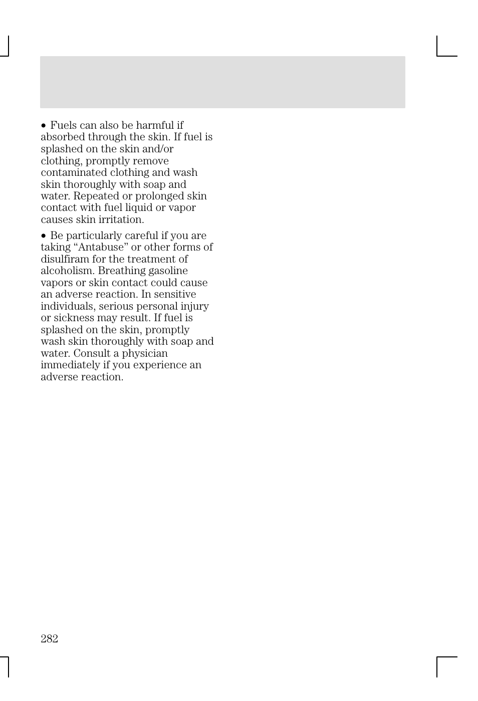 Maintenance and specifications | FORD 2002 Focus v.1 User Manual | Page 282 / 328