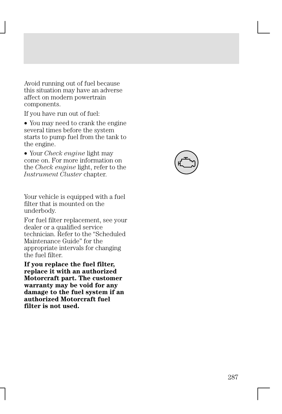 Maintenance and specifications | FORD 2002 Focus v.1 User Manual | Page 287 / 328