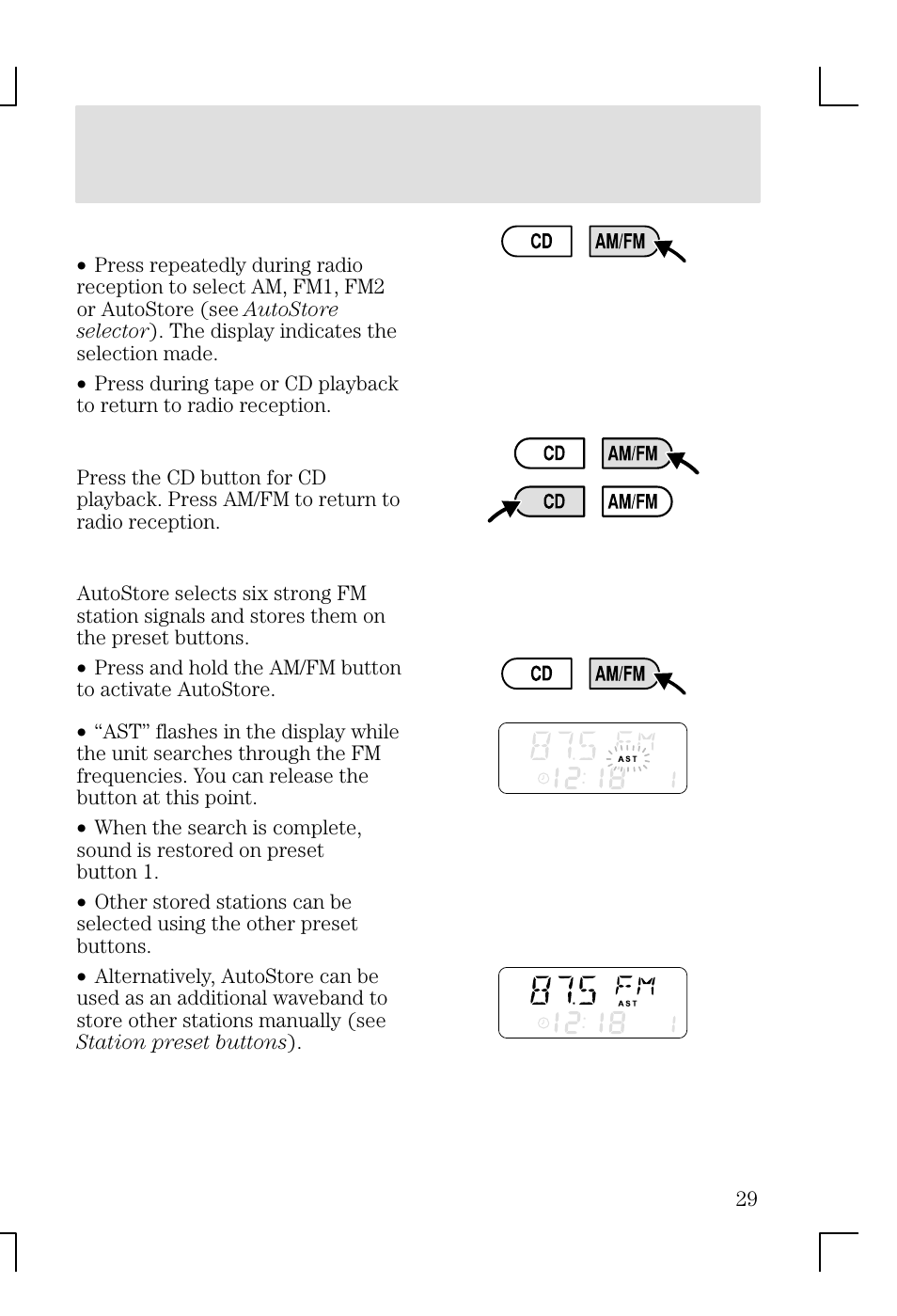 Entertainment systems | FORD 2002 Focus v.1 User Manual | Page 29 / 328