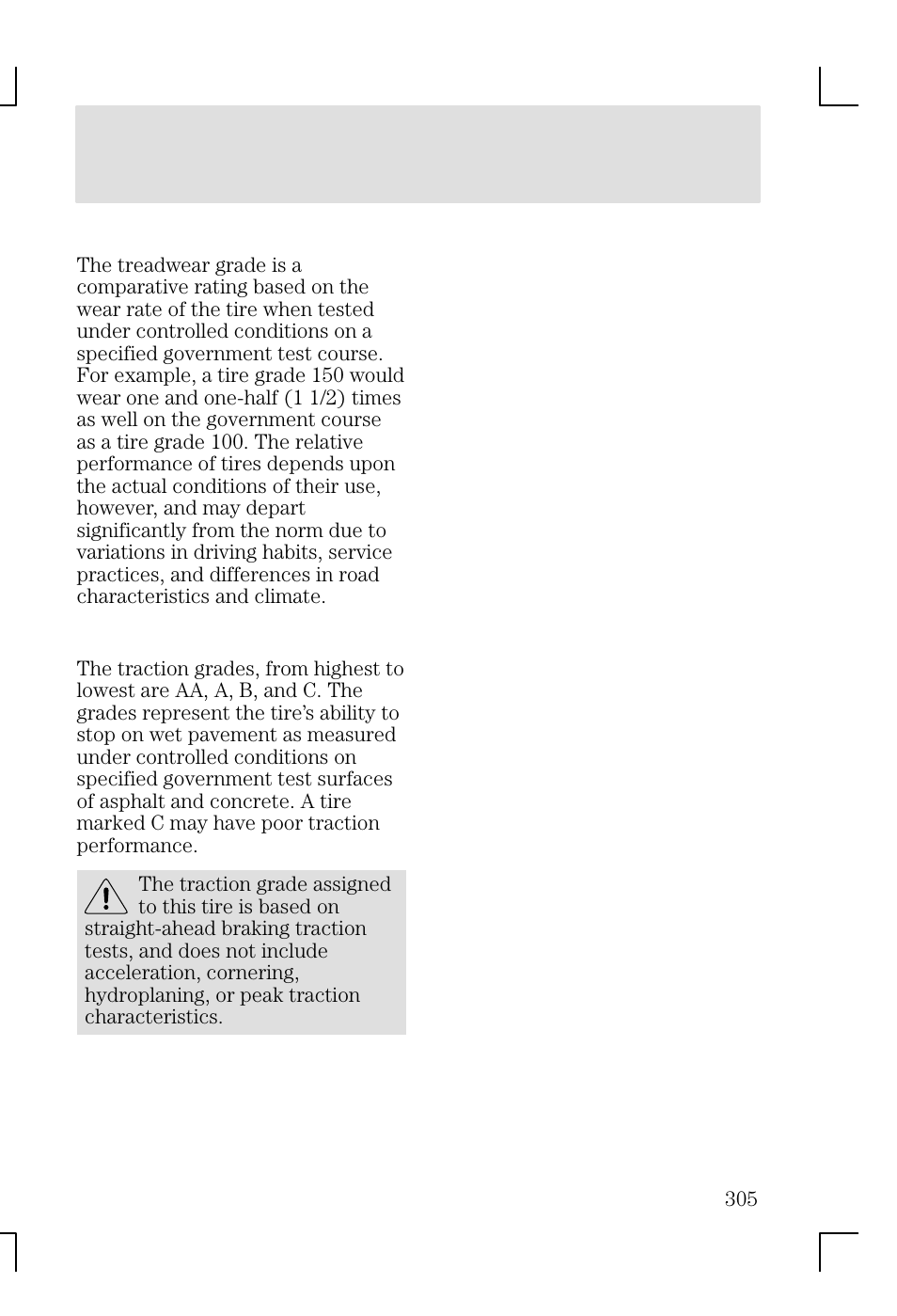 Maintenance and specifications | FORD 2002 Focus v.1 User Manual | Page 305 / 328