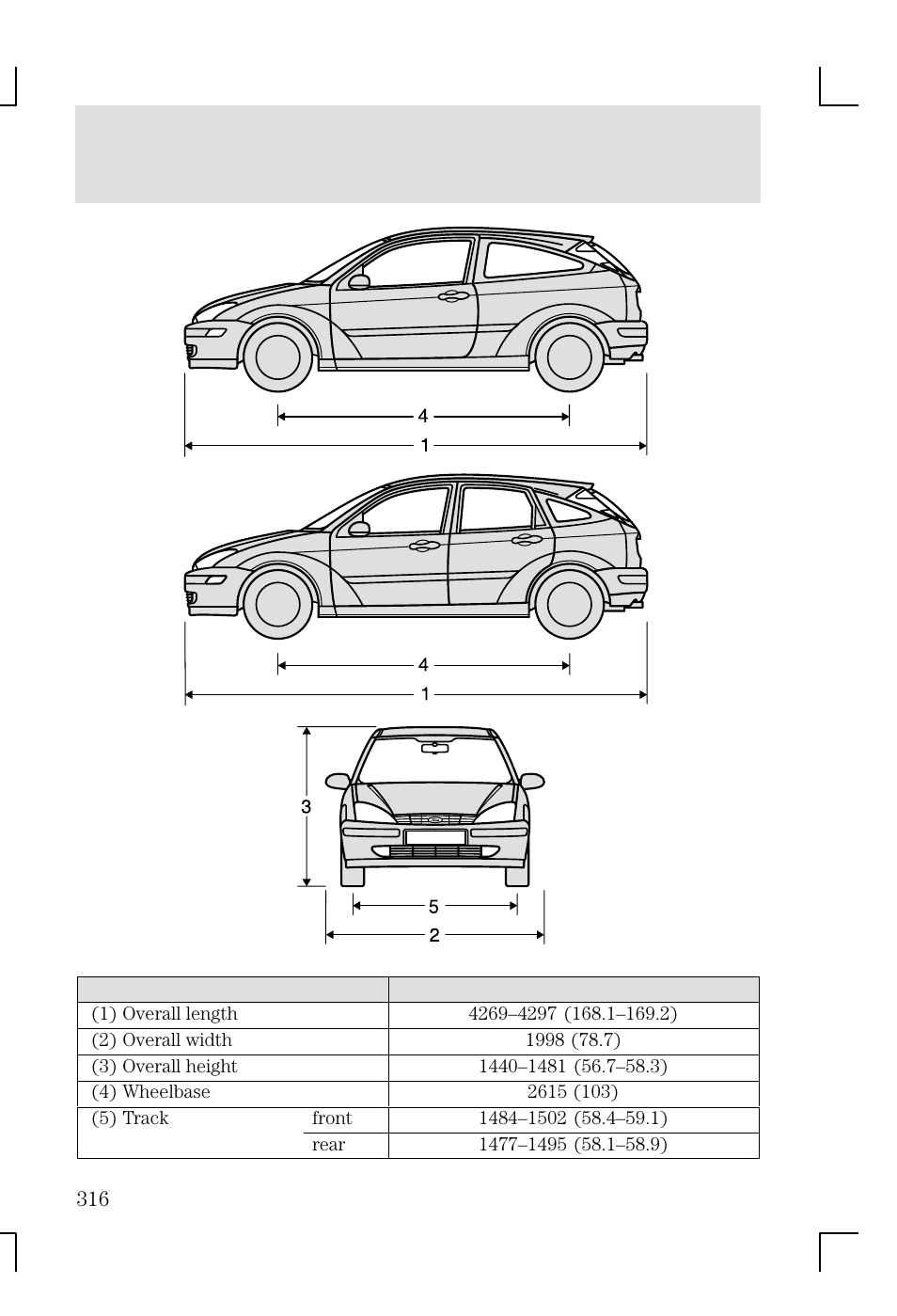 Maintenance and specifications | FORD 2002 Focus v.1 User Manual | Page 316 / 328