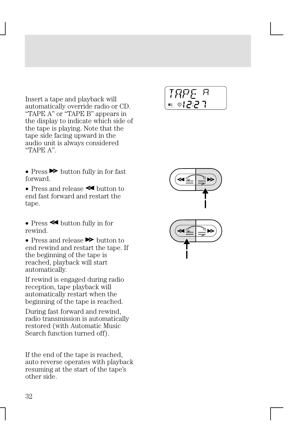 Entertainment systems | FORD 2002 Focus v.1 User Manual | Page 32 / 328