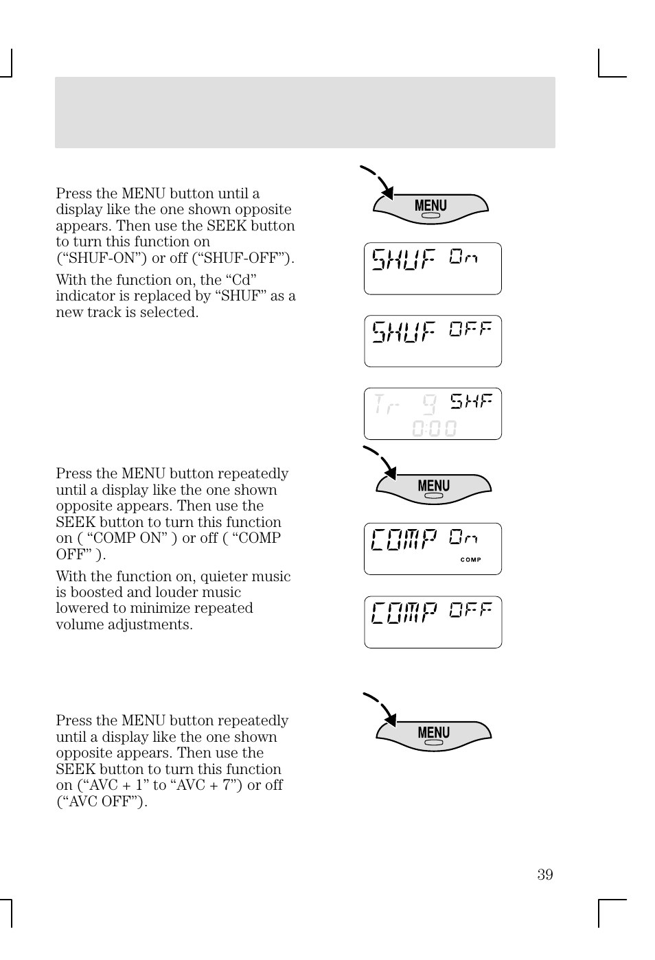 Entertainment systems | FORD 2002 Focus v.1 User Manual | Page 39 / 328