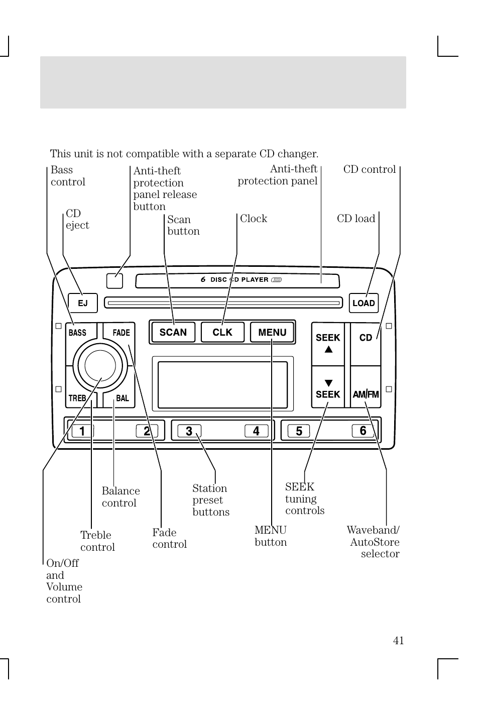 Entertainment systems | FORD 2002 Focus v.1 User Manual | Page 41 / 328