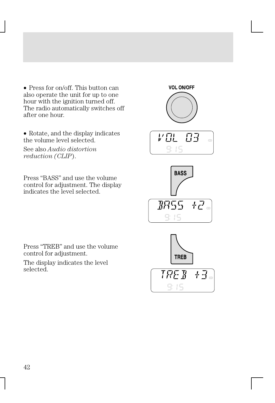 Entertainment systems | FORD 2002 Focus v.1 User Manual | Page 42 / 328