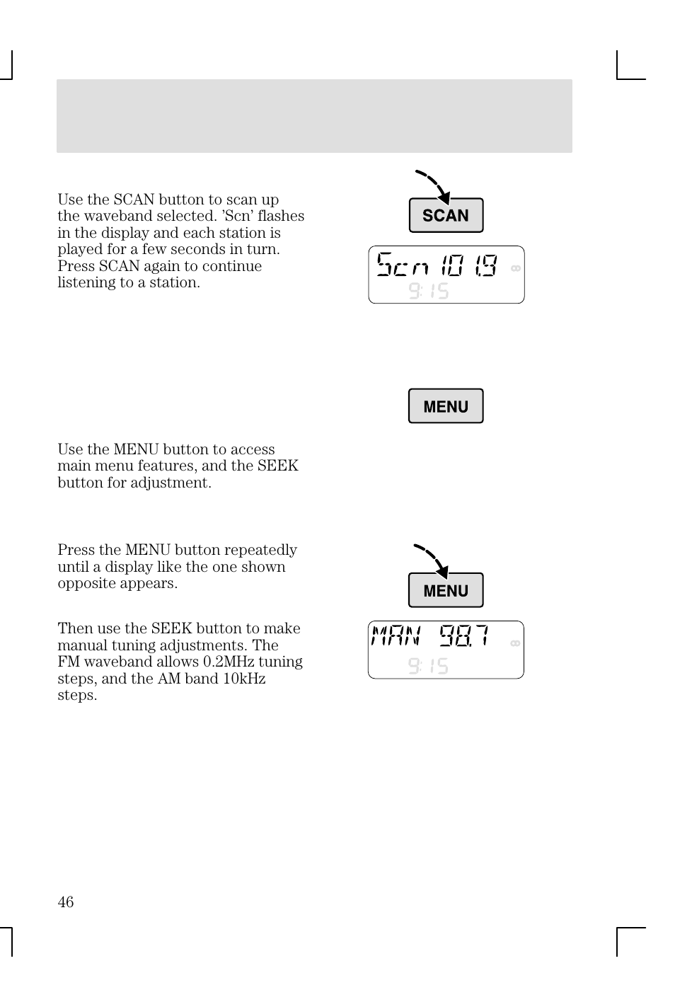 Entertainment systems | FORD 2002 Focus v.1 User Manual | Page 46 / 328