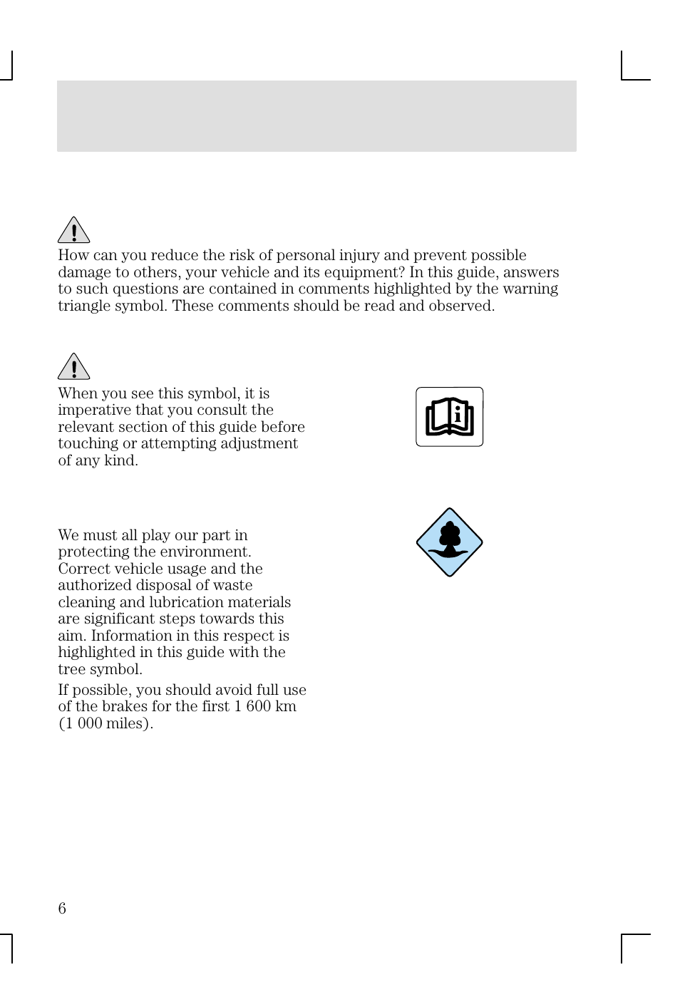 Introduction | FORD 2002 Focus v.1 User Manual | Page 6 / 328