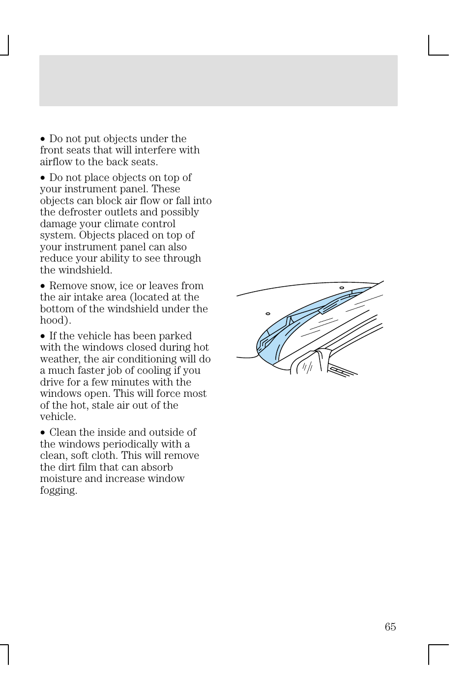 Climate controls | FORD 2002 Focus v.1 User Manual | Page 65 / 328