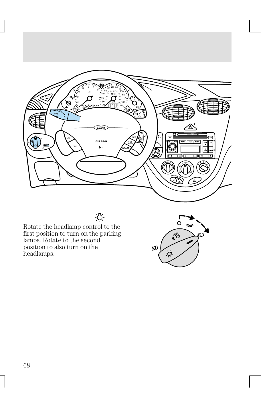 Lights | FORD 2002 Focus v.1 User Manual | Page 68 / 328