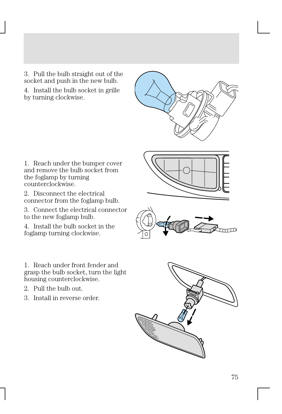 Lights | FORD 2002 Focus v.1 User Manual | Page 75 / 328