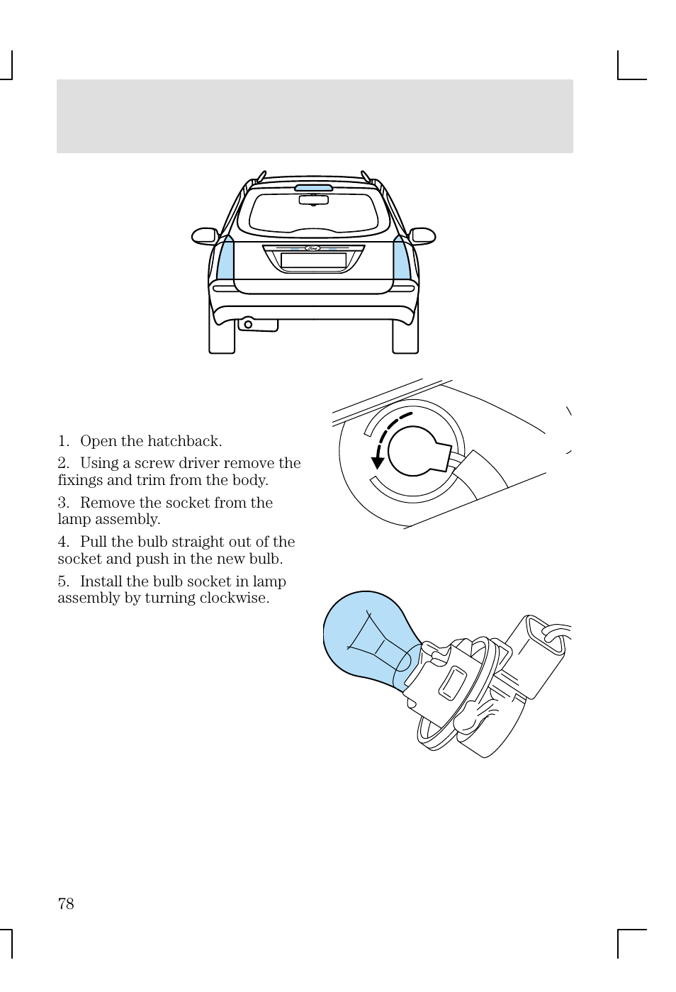 Lights | FORD 2002 Focus v.1 User Manual | Page 78 / 328