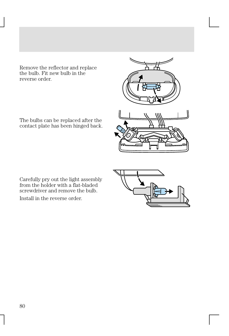 Lights | FORD 2002 Focus v.1 User Manual | Page 80 / 328