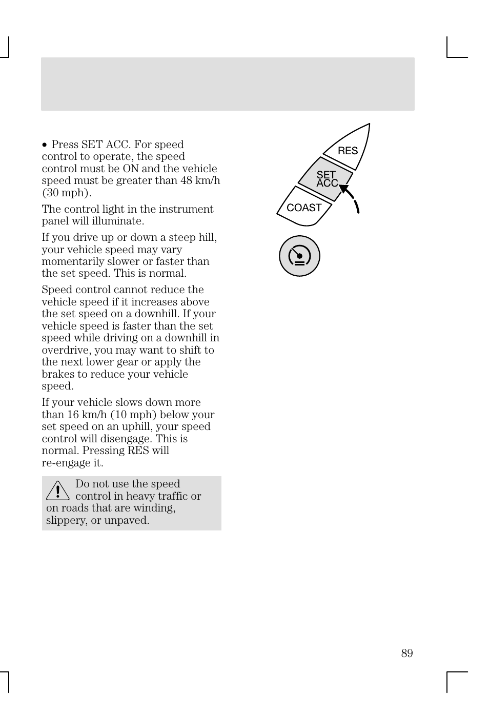 Driver controls | FORD 2002 Focus v.1 User Manual | Page 89 / 328