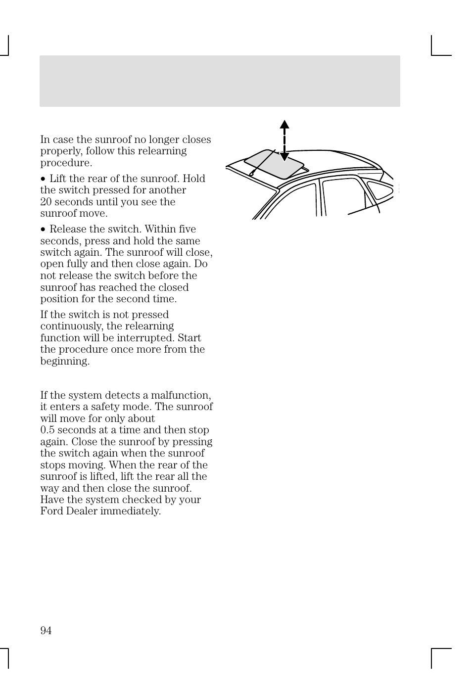 Driver controls | FORD 2002 Focus v.1 User Manual | Page 94 / 328