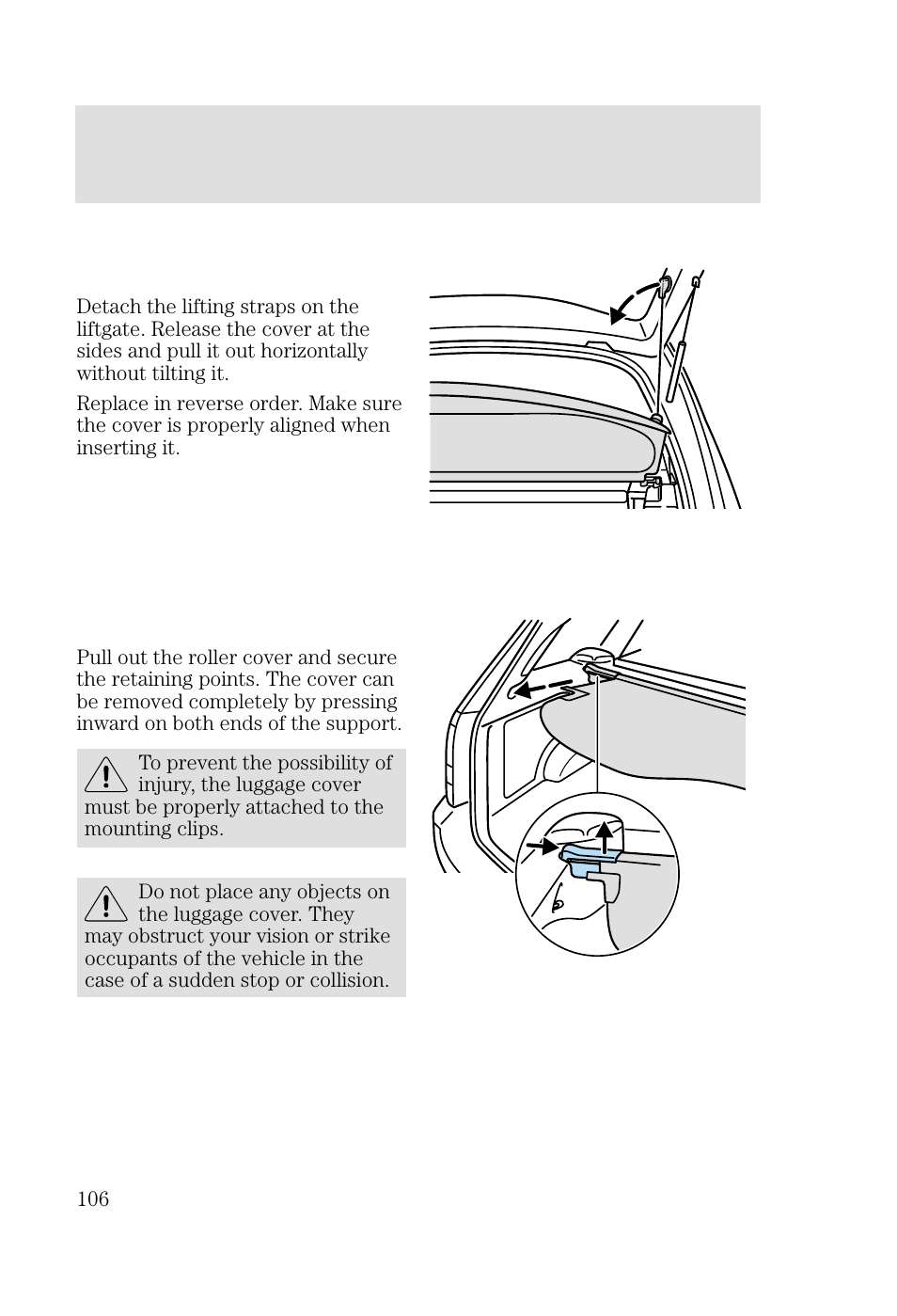 Driver controls | FORD 2002 Focus v.2 User Manual | Page 106 / 336