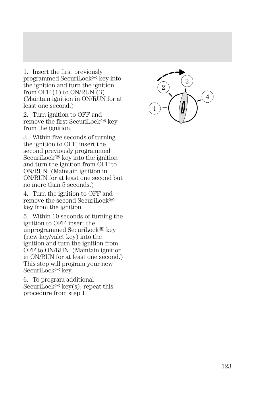 Locks and security | FORD 2002 Focus v.2 User Manual | Page 123 / 336