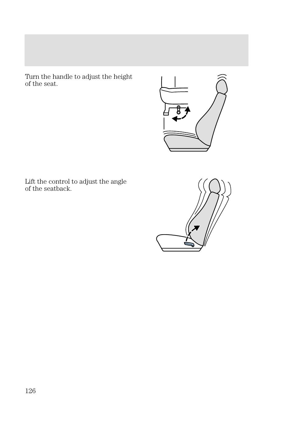 Seating and safety restraints | FORD 2002 Focus v.2 User Manual | Page 126 / 336