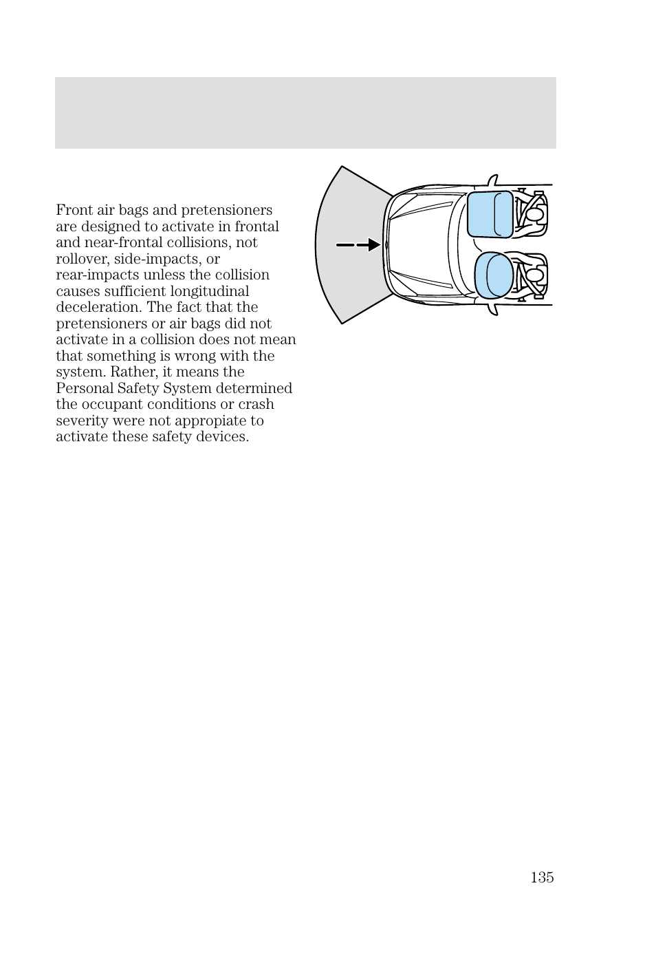 Seating and safety restraints | FORD 2002 Focus v.2 User Manual | Page 135 / 336