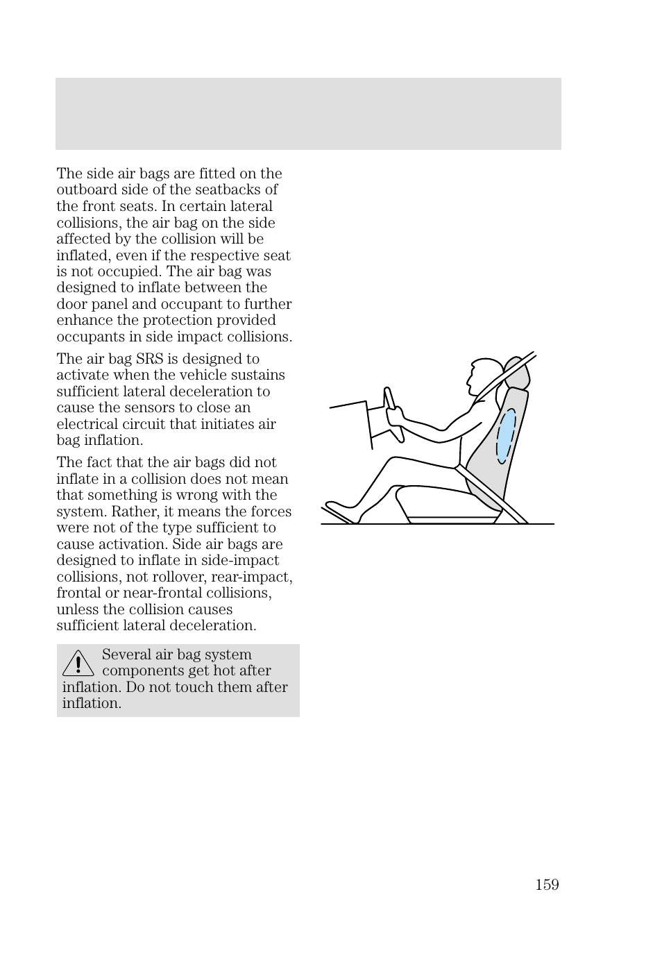 Seating and safety restraints | FORD 2002 Focus v.2 User Manual | Page 159 / 336