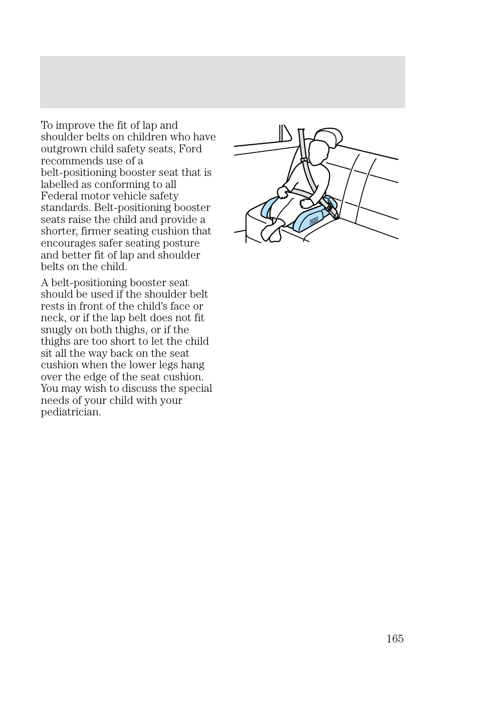 Seating and safety restraints | FORD 2002 Focus v.2 User Manual | Page 165 / 336