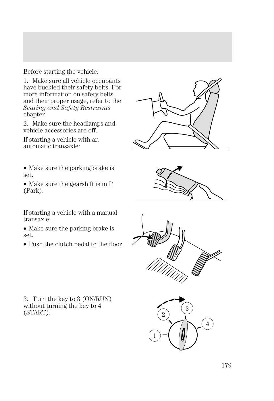 Driving | FORD 2002 Focus v.2 User Manual | Page 179 / 336