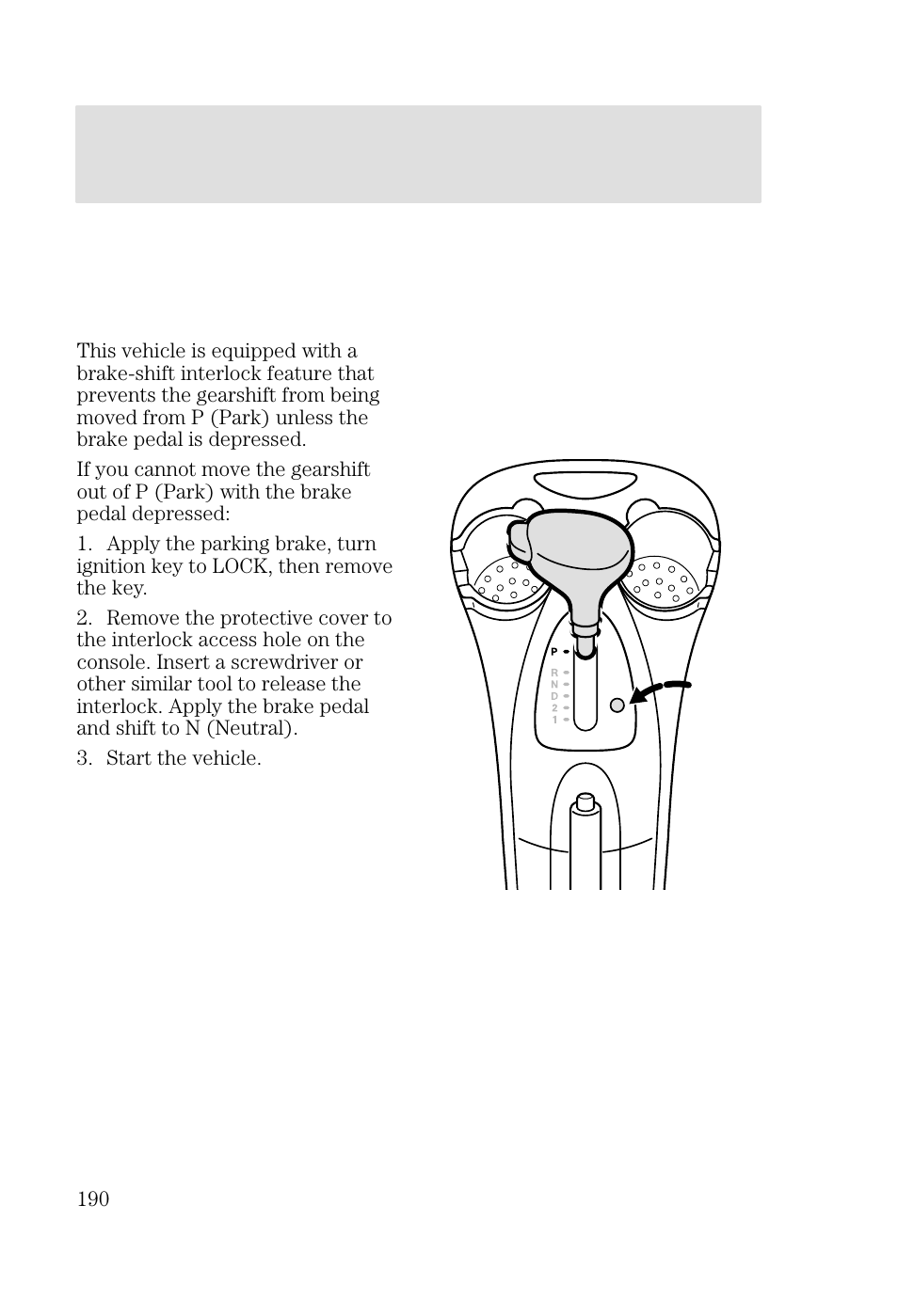 Driving | FORD 2002 Focus v.2 User Manual | Page 190 / 336