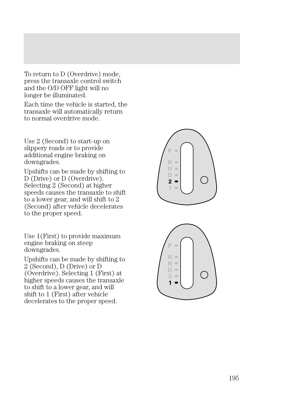 Driving | FORD 2002 Focus v.2 User Manual | Page 195 / 336