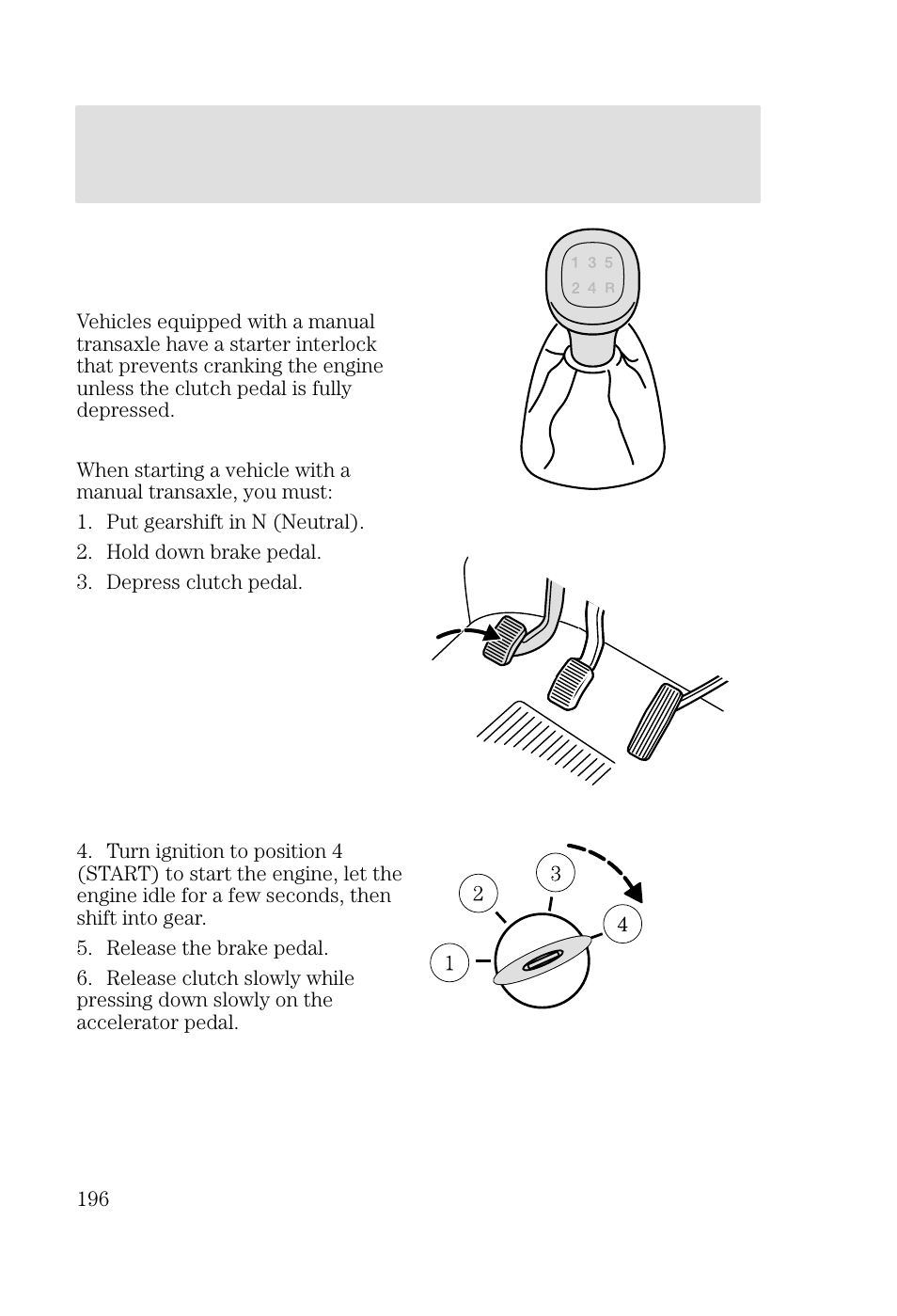 Driving | FORD 2002 Focus v.2 User Manual | Page 196 / 336