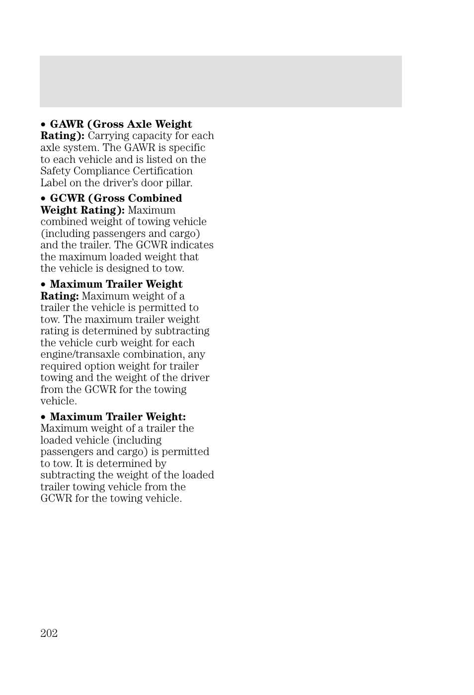 Driving | FORD 2002 Focus v.2 User Manual | Page 202 / 336