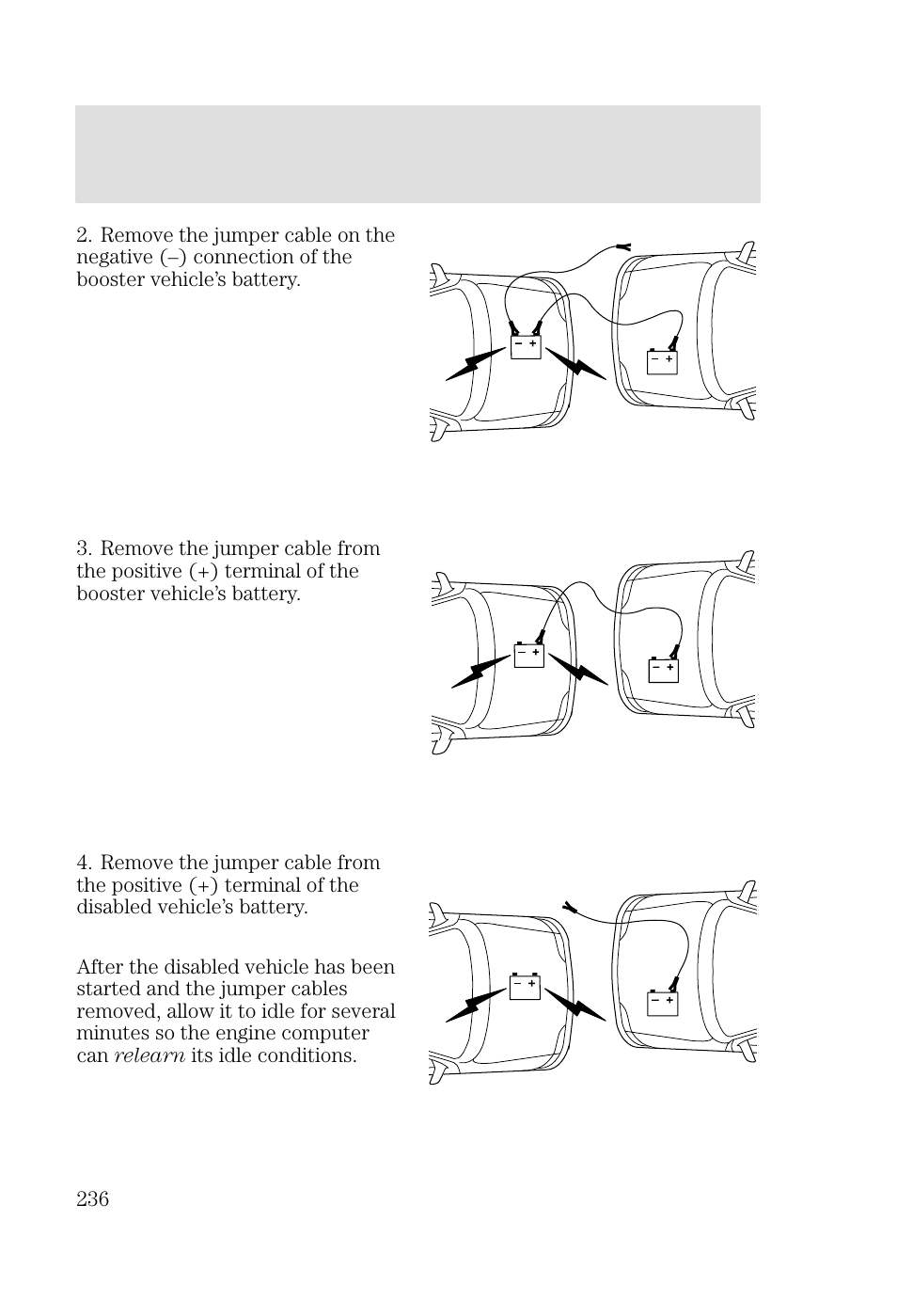 Roadside emergencies | FORD 2002 Focus v.2 User Manual | Page 236 / 336