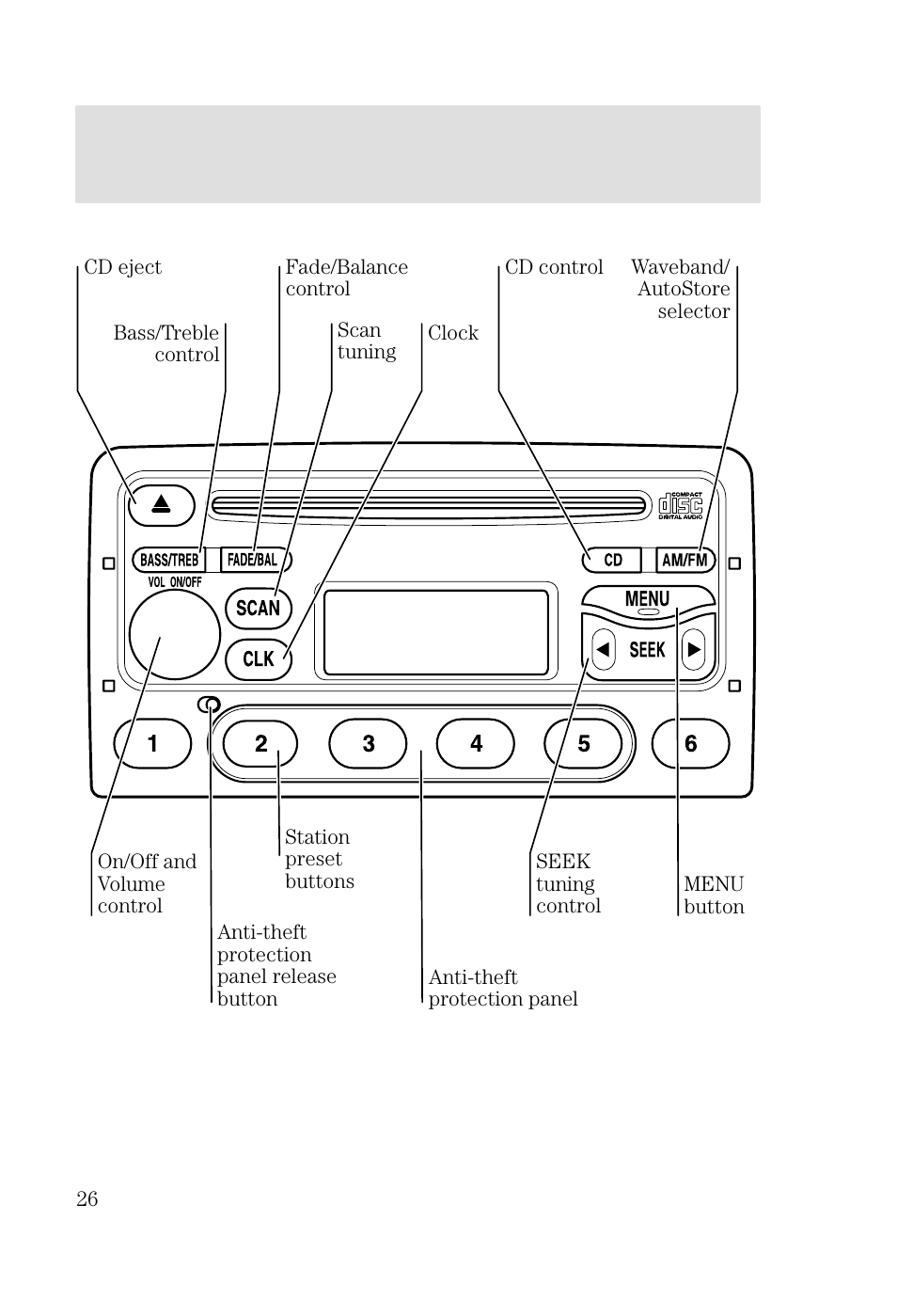 Entertainment systems | FORD 2002 Focus v.2 User Manual | Page 26 / 336