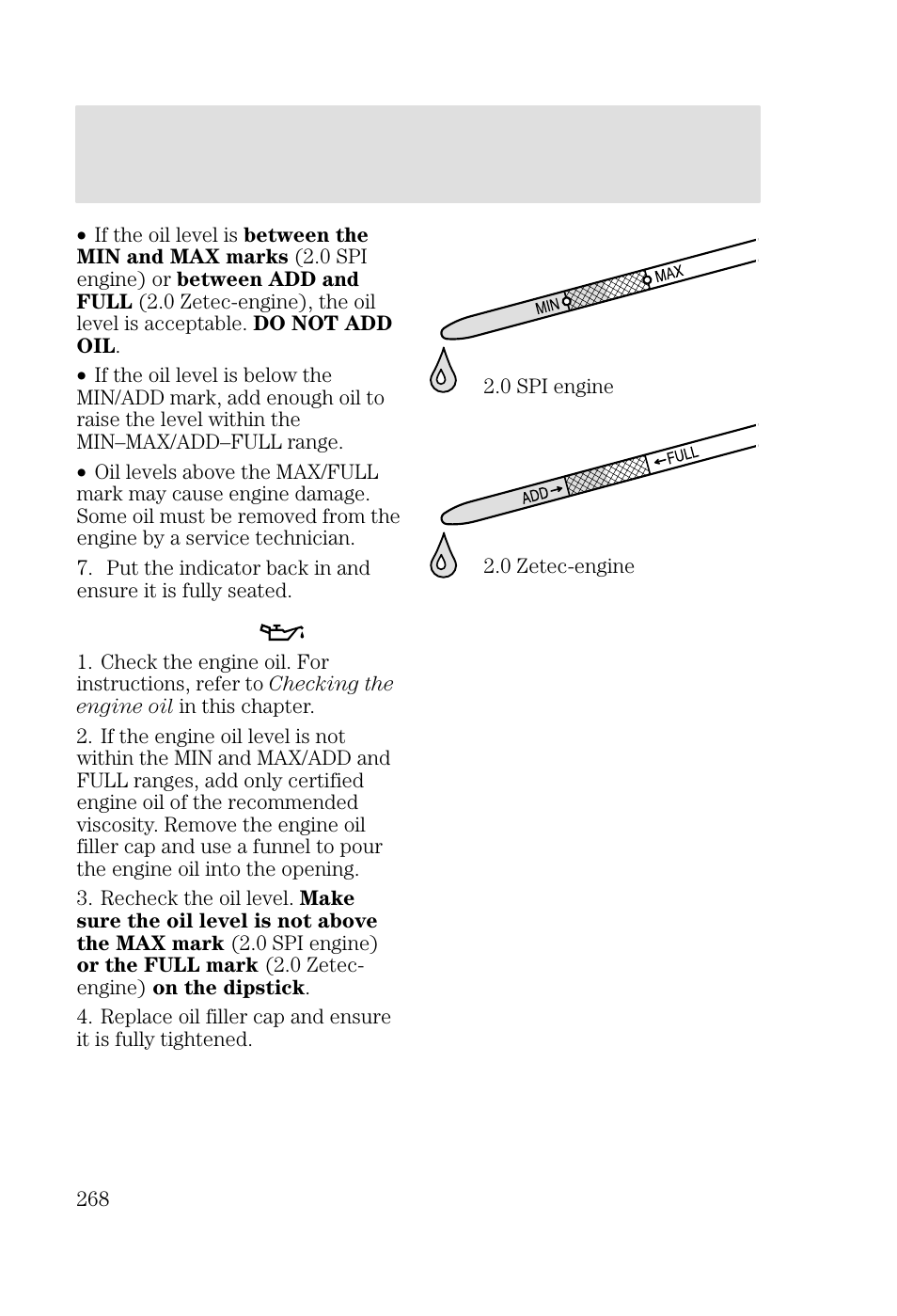 Maintenance and specifications | FORD 2002 Focus v.2 User Manual | Page 268 / 336