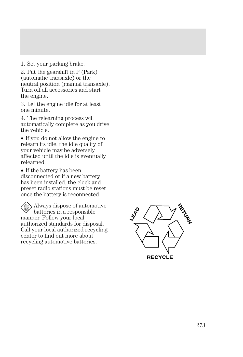 Maintenance and specifications | FORD 2002 Focus v.2 User Manual | Page 273 / 336