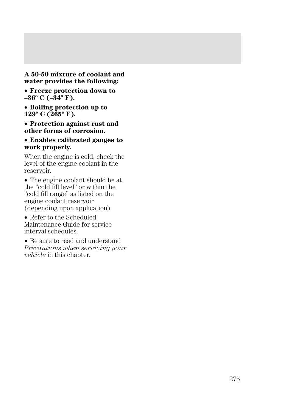 Maintenance and specifications | FORD 2002 Focus v.2 User Manual | Page 275 / 336