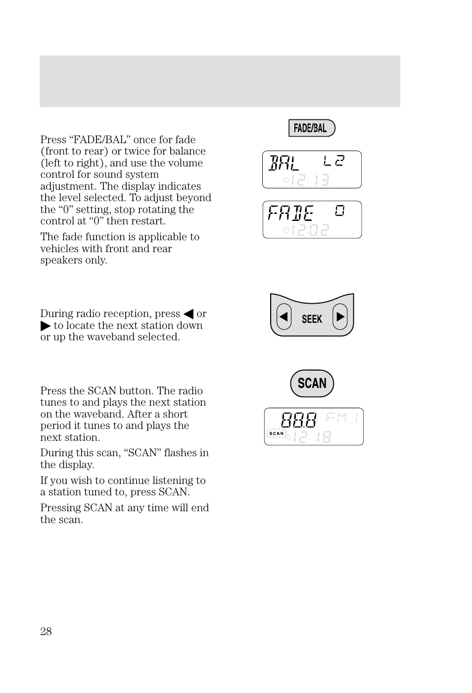 Entertainment systems | FORD 2002 Focus v.2 User Manual | Page 28 / 336