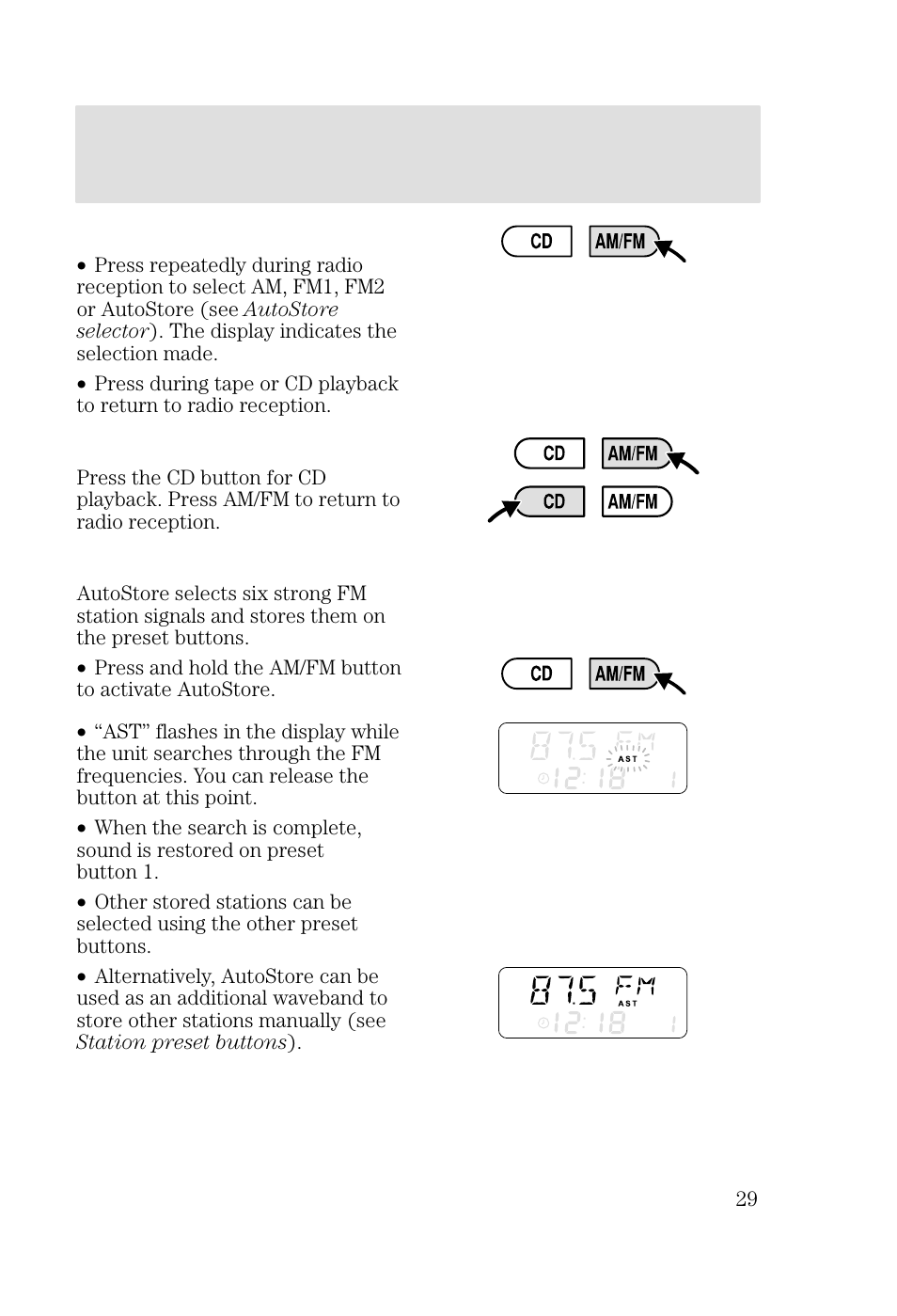 Entertainment systems | FORD 2002 Focus v.2 User Manual | Page 29 / 336