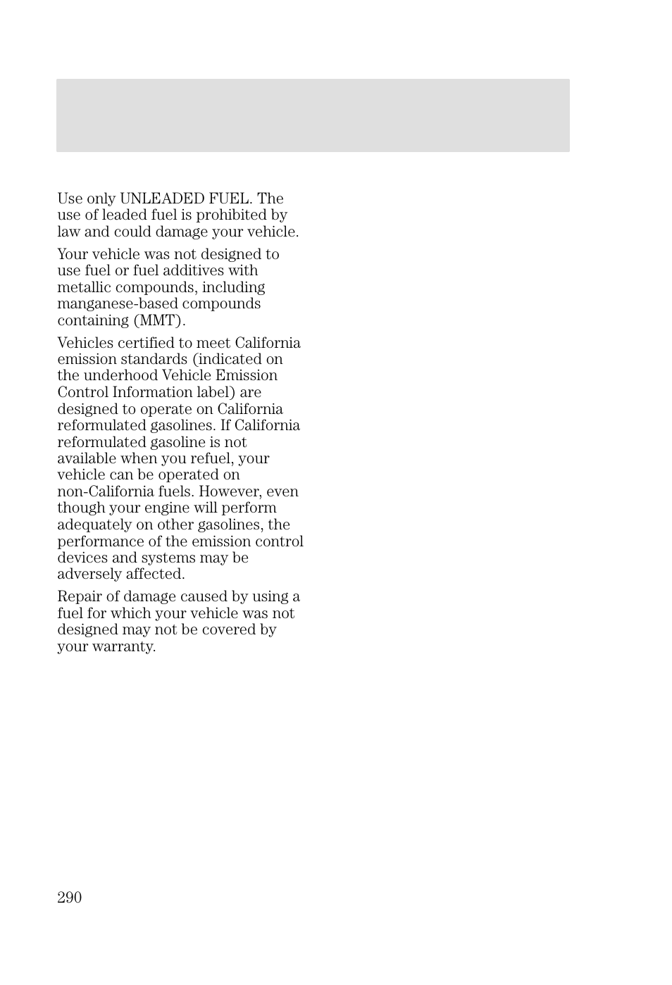 Maintenance and specifications | FORD 2002 Focus v.2 User Manual | Page 290 / 336
