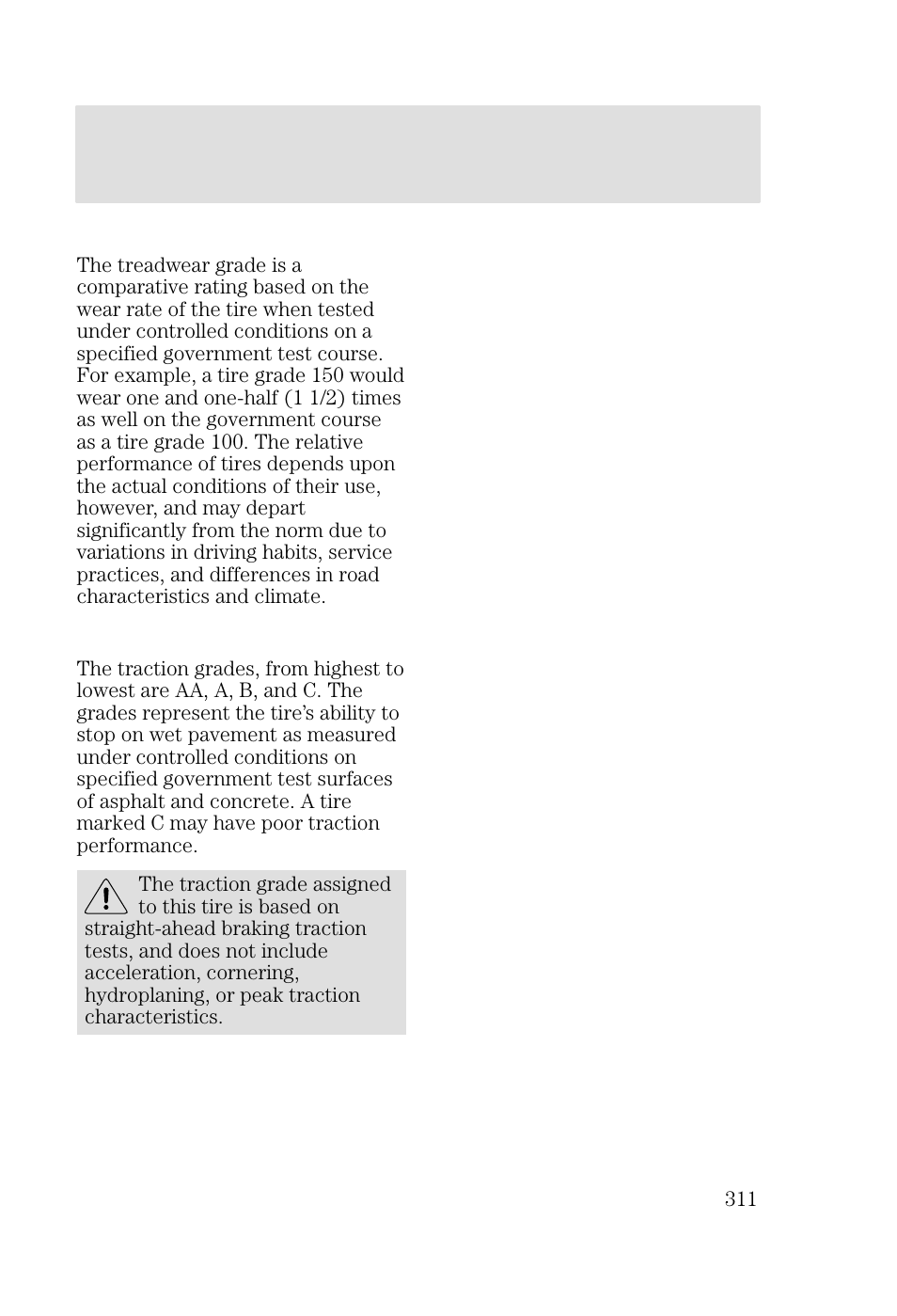 Maintenance and specifications | FORD 2002 Focus v.2 User Manual | Page 311 / 336