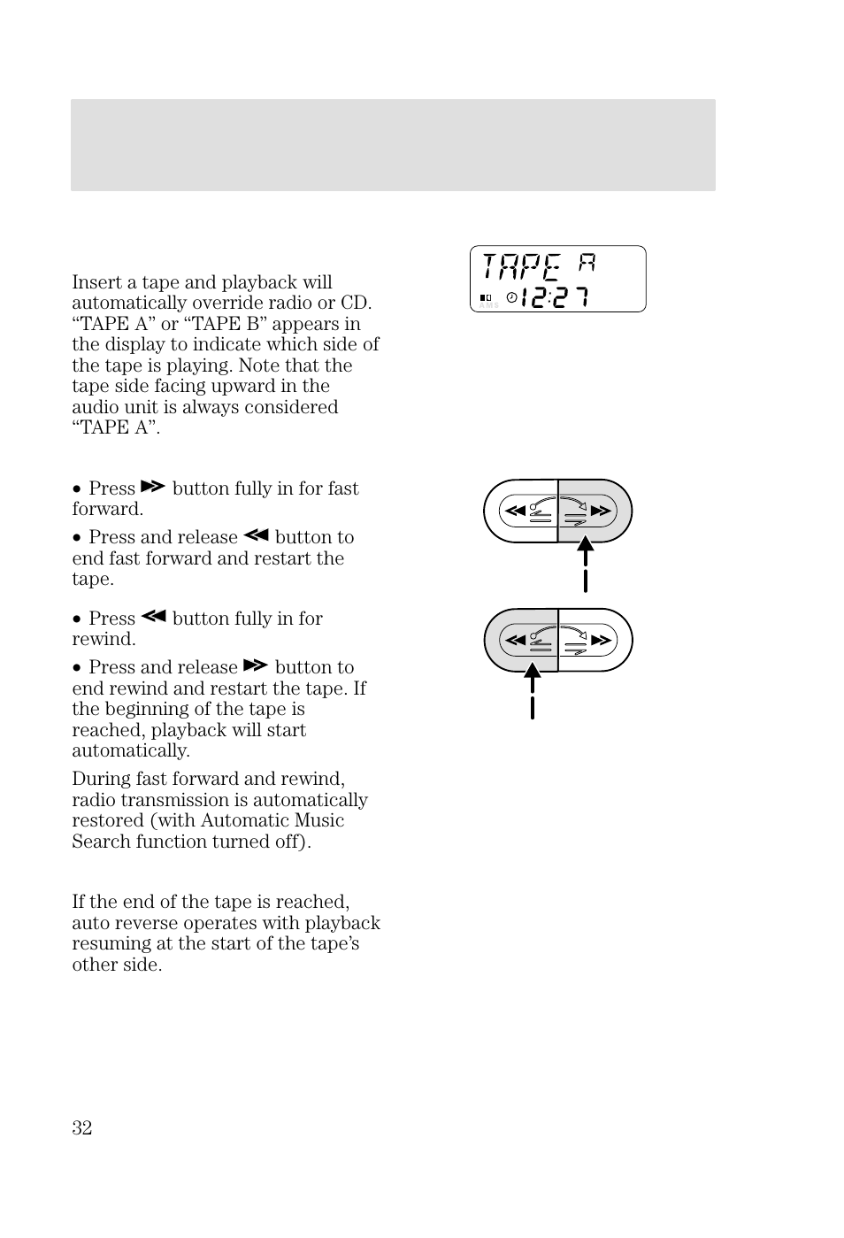 Entertainment systems | FORD 2002 Focus v.2 User Manual | Page 32 / 336