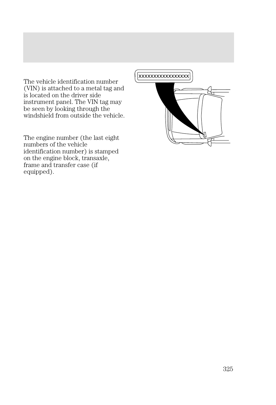 Maintenance and specifications | FORD 2002 Focus v.2 User Manual | Page 325 / 336