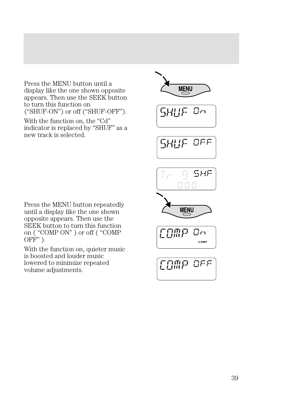 Entertainment systems | FORD 2002 Focus v.2 User Manual | Page 39 / 336