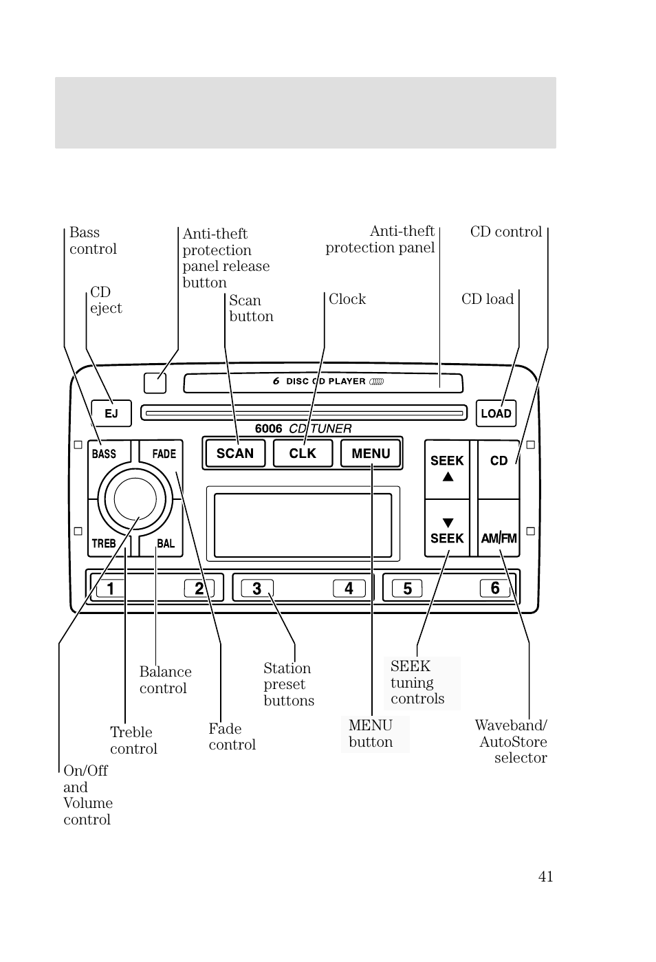 Entertainment systems | FORD 2002 Focus v.2 User Manual | Page 41 / 336