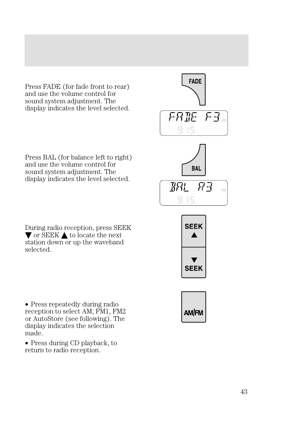 Entertainment systems | FORD 2002 Focus v.2 User Manual | Page 43 / 336