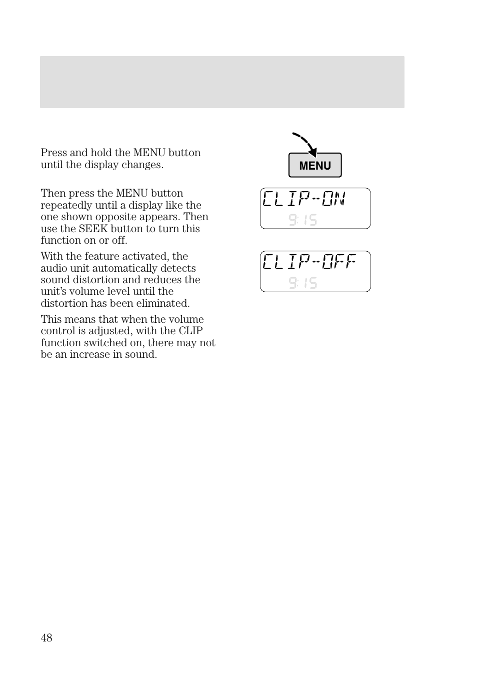 Entertainment systems | FORD 2002 Focus v.2 User Manual | Page 48 / 336