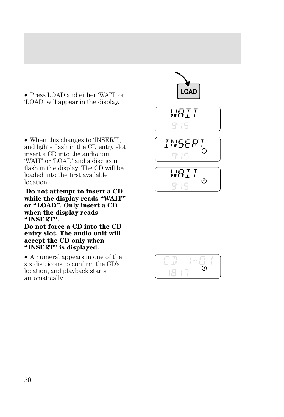 Entertainment systems | FORD 2002 Focus v.2 User Manual | Page 50 / 336