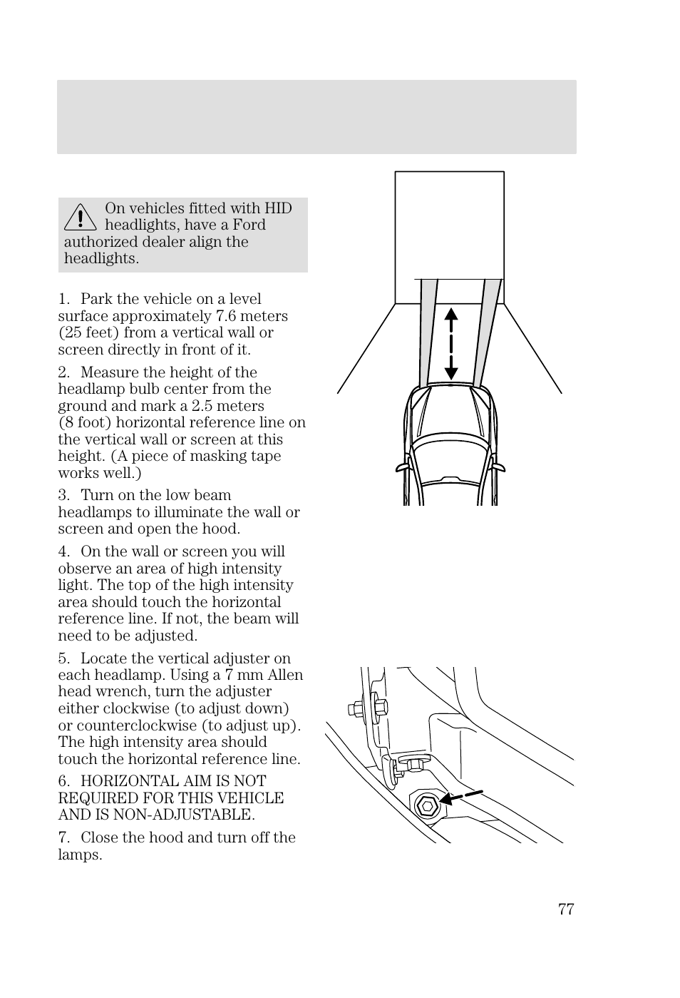 Lights | FORD 2002 Focus v.2 User Manual | Page 77 / 336