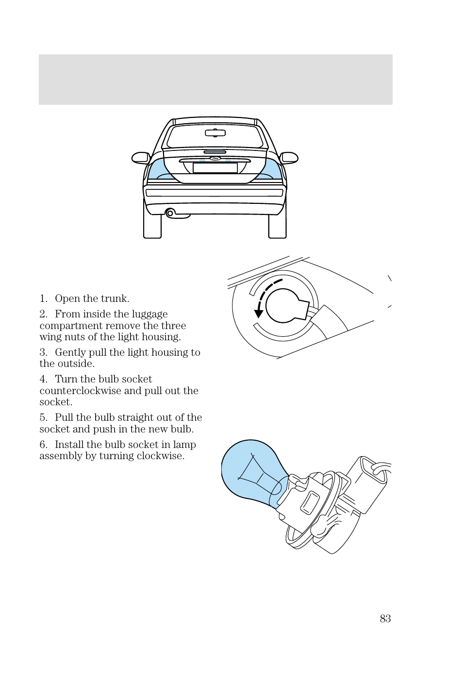 Lights | FORD 2002 Focus v.2 User Manual | Page 83 / 336